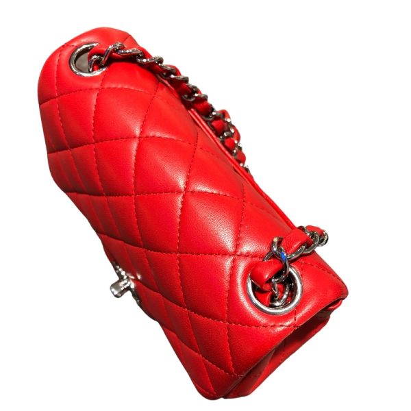 2300039894938 3 CHANEL Mini Matelasse 18 Red Calfskin Shoulder Bag