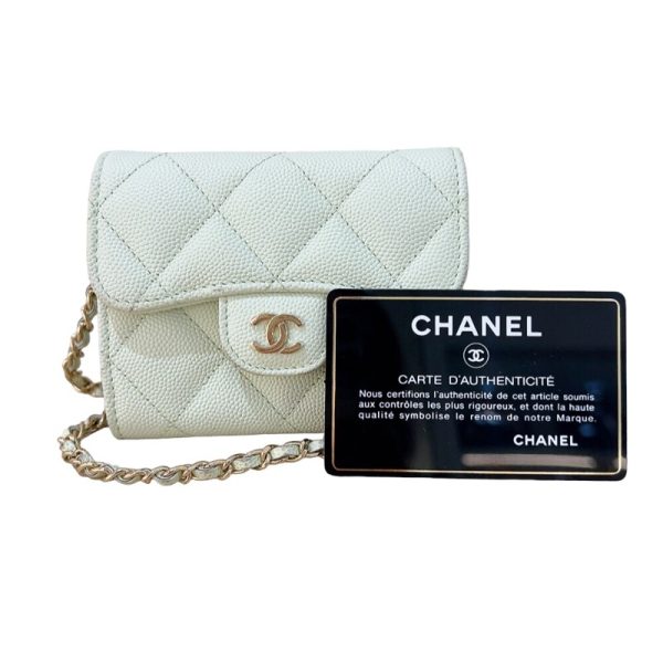 2300039895935 15 CHANEL Matelasse Chain Wallet Green Caviar Skin Shoulder Bag