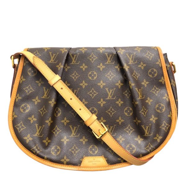 2300040011362 1 LOUIS VUITTON Menilmontant MM M40473 Brown Shoulder Bag