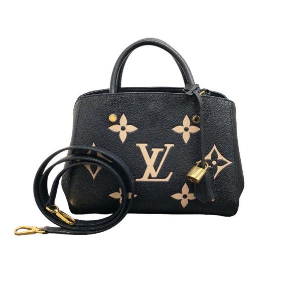 2300040011515 1 LOUIS VUITTON Montaigne BB Black Empreinte