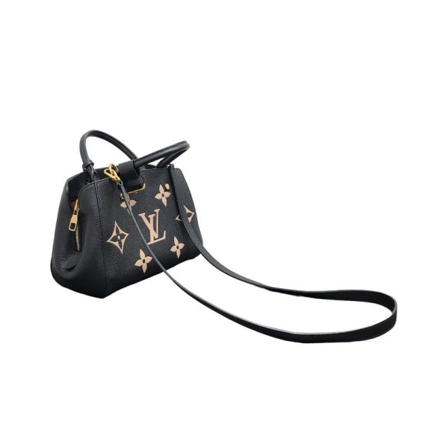 2300040011515 2 LOUIS VUITTON Montaigne BB Black Empreinte