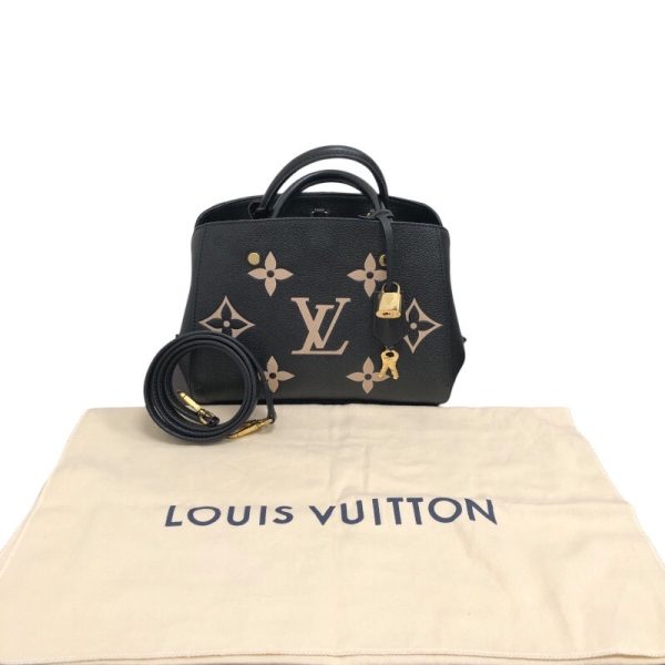 2300040011515 6 LOUIS VUITTON Montaigne BB Black Empreinte