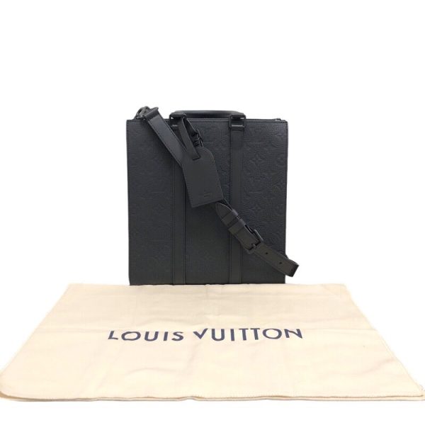 2300040011553 6 LOUIS VUITTON Sac plat Cross Black Taurillon Shoulder Bag