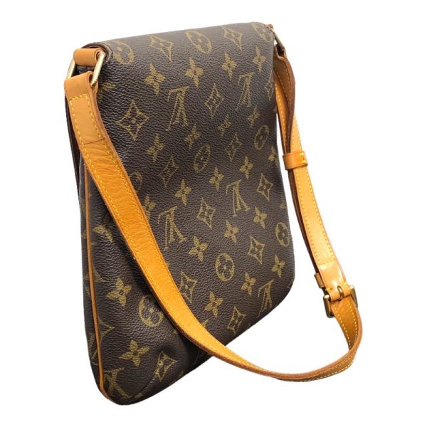 2300040011782 3 LOUIS VUITTON Musette Salsa M51258 Brown Shoulder Bag