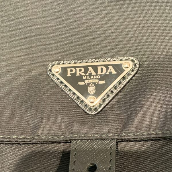 2300040012314 8 PRADA Re Nylon shoulder bag black Tessuto nylon shoulder bag