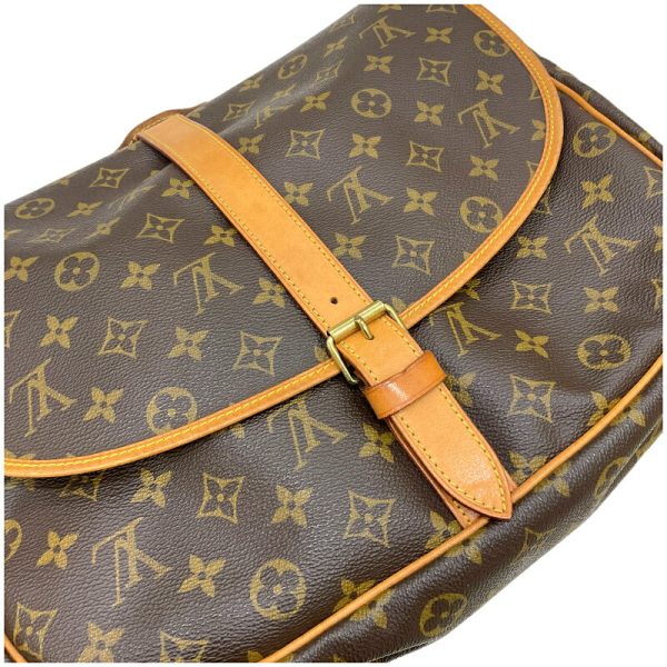 2300040015346 10 LOUIS VUITTON Saumur 35 M42254 Brown Shoulder Bag