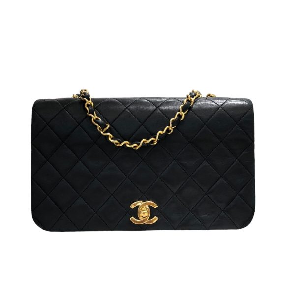 2300040025666 1 CHANEL Chain Shoulder Black Lambskin Shoulder Bag