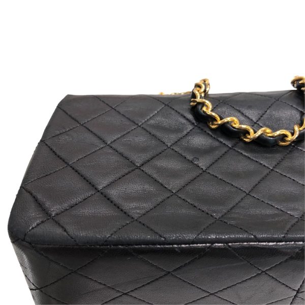 2300040025666 8 CHANEL Chain Shoulder Black Lambskin Shoulder Bag