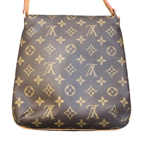 2300040026335 4 LOUIS VUITTON Musette Salsa Long M51387 Brown Monogram Shoulder Bag