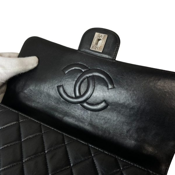 2300040114254 11 CHANEL Parent Child Bag Black Lambskin Handbag