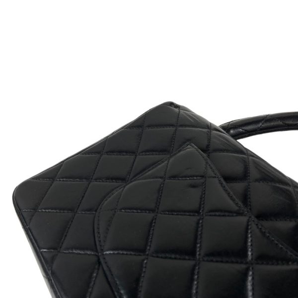 2300040114254 15 CHANEL Parent Child Bag Black Lambskin Handbag