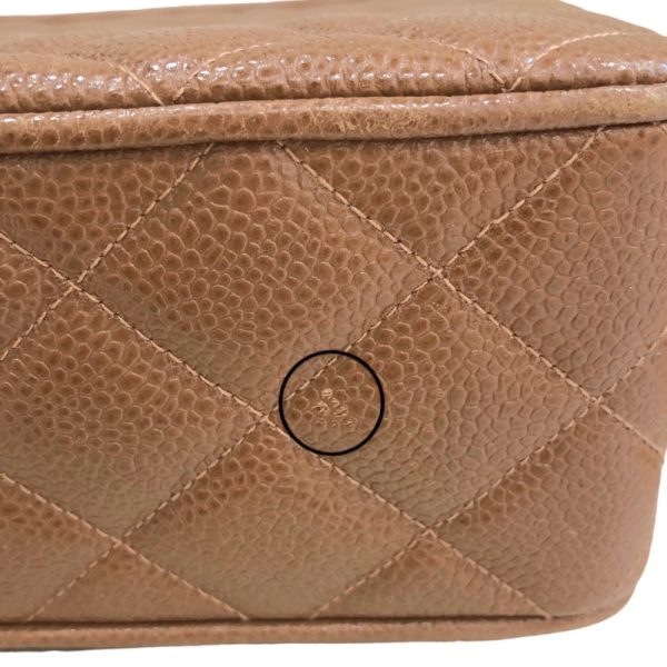 2300040124802 14 CHANEL Chain Shoulder Bag Brown Matte Caviar Skin Shoulder Bag