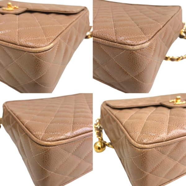 2300040124802 5 CHANEL Chain Shoulder Bag Brown Matte Caviar Skin Shoulder Bag