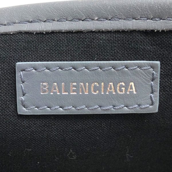 2300040313671 6 BALENCIAGA Blue Cabas S IvoryBlack Handbag