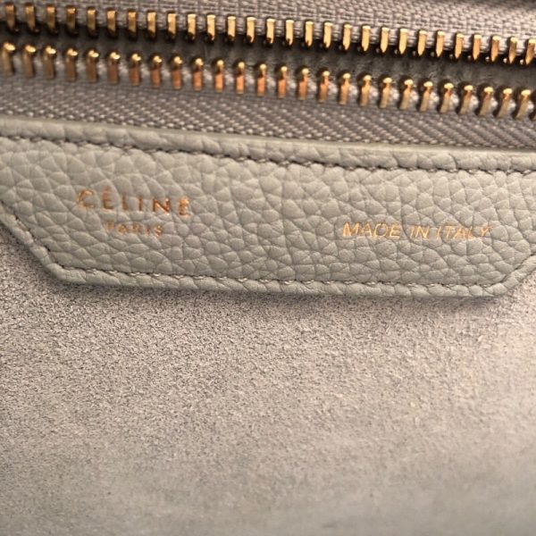 2300040313725 5 Celine Luggage Micro Shopper Mineral Handbag