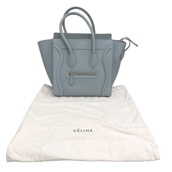 2300040313725 6 Celine Luggage Micro Shopper Mineral Handbag