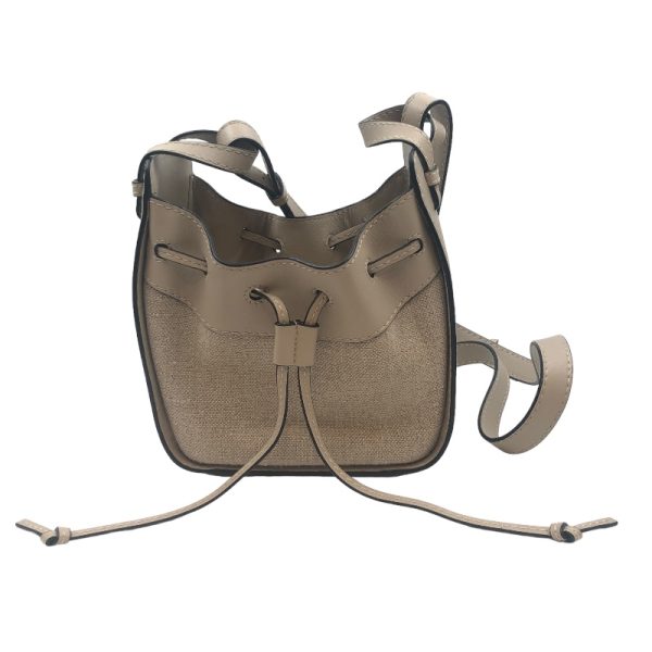 2300040313930 2 LOEWE Hammock Drawstrings Mini Beige Shoulder Bag