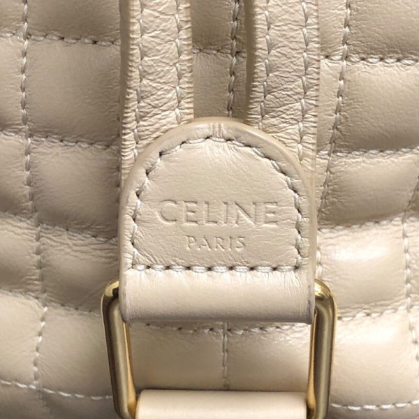 2300040314272 7 CELINE C Charm Small BackPack Beige Lambskin Daypack