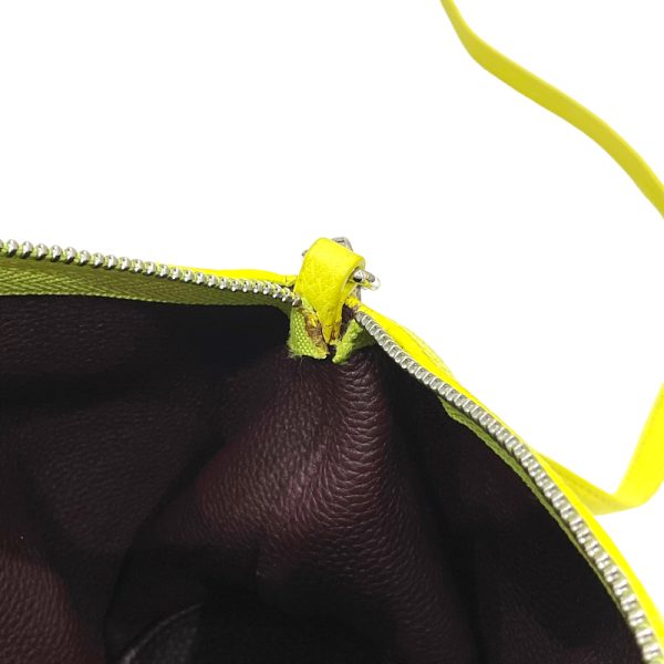 2300040314395 14 LOEWE Elephant Bag Small Lime Calf Shoulder Bag