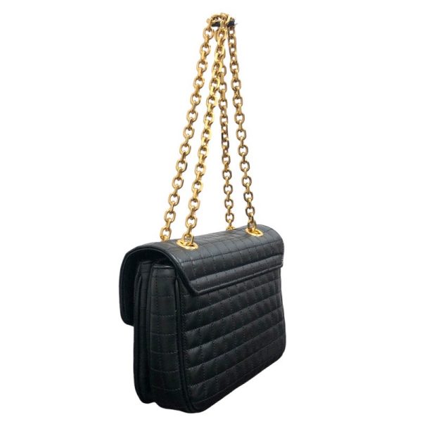 2300040314418 2 Celine small chain shoulder black calf quilted calf shoulder bag