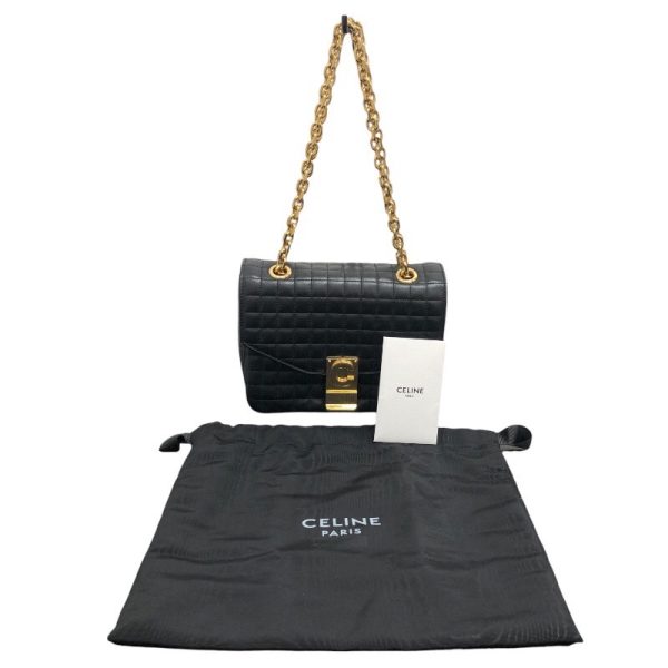 2300040314418 6 Celine small chain shoulder black calf quilted calf shoulder bag