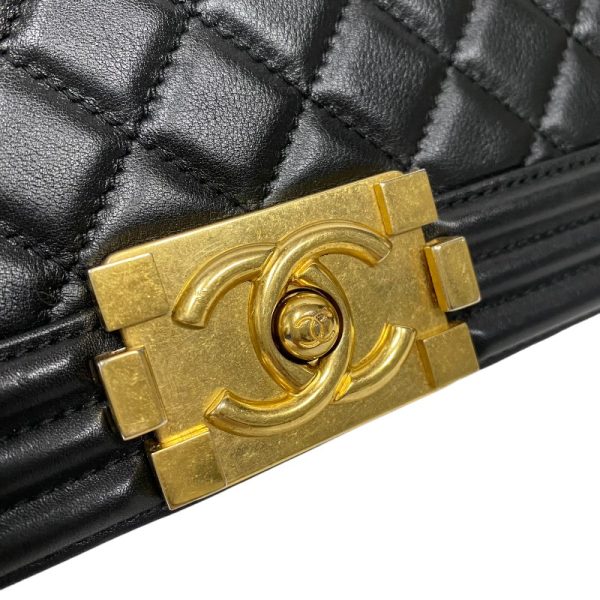 2300040345757 7 CHANEL 25 A67086 20th black lambskin shoulder bag