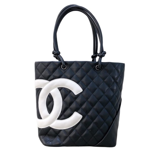 2300040392133 1 CHANEL Cambon Line Tote Bag Small Lamb Handbag