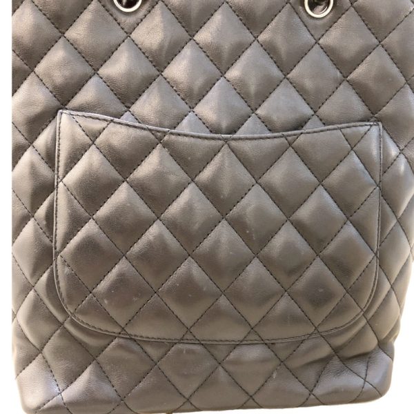 2300040392133 10 CHANEL Cambon Line Tote Bag Small Lamb Handbag