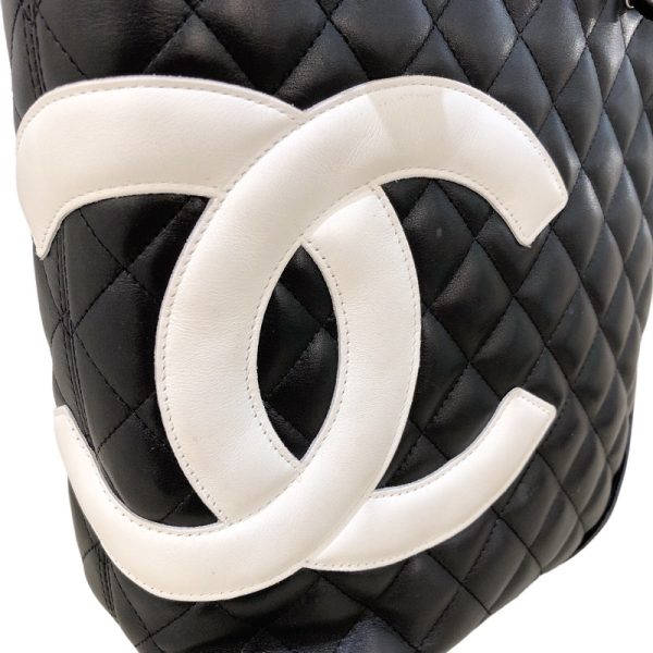 2300040392133 12 CHANEL Cambon Line Tote Bag Small Lamb Handbag