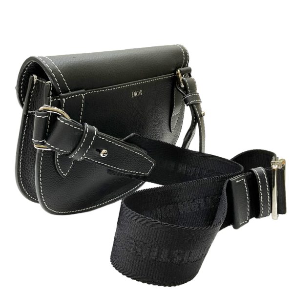 2300040394441 3 Christian Dior Saddle Shoulder Bag Black Shoulder Bag