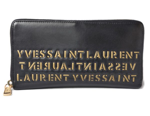 230302 ysl 1 Saint Laurent Wallet Long Wallet Black