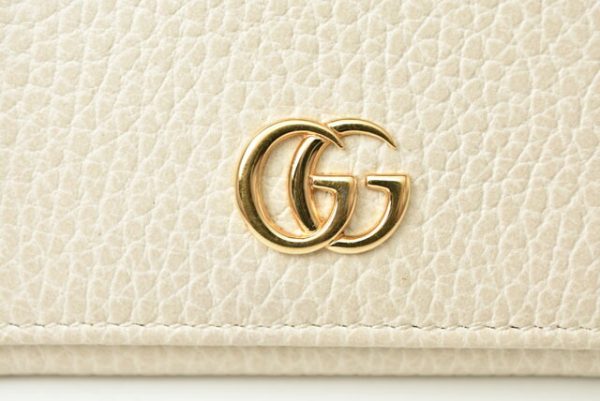 230304 g 3 Gucci Petit Marmont Card Case Off White