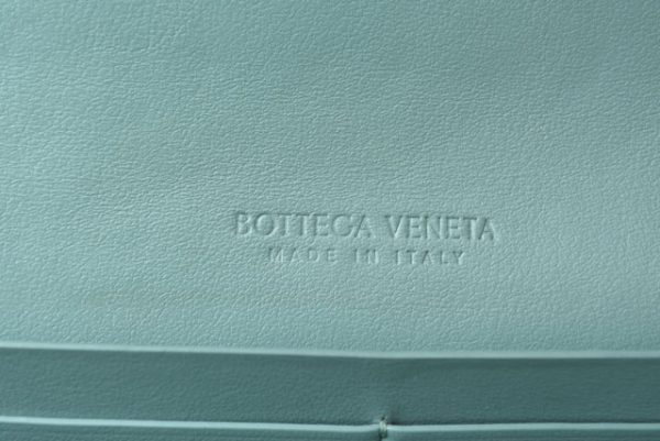 230305 bv 5 Bottega Veneta Flap Long Wallet Blue