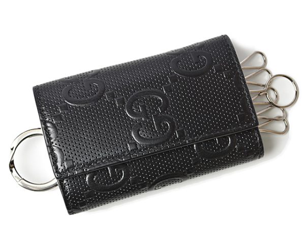 230306 g 1 Gucci Key Case GG Black