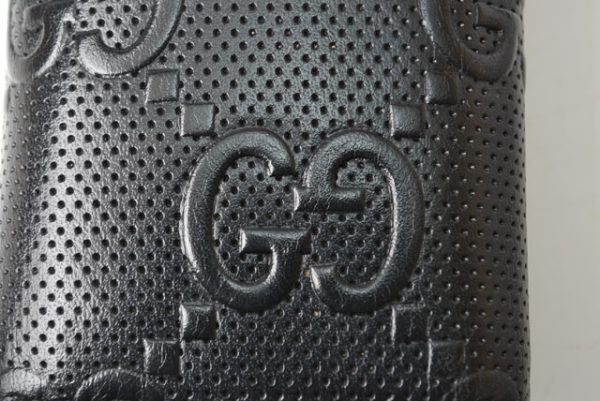 230306 g 8 Gucci Key Case GG Black