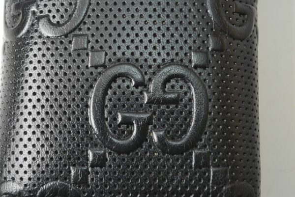 230306 g 8 Gucci GG Key Case Black