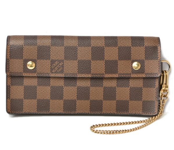 230315 lv 1 Louis Vuitton Long Wallet Portefeuille Accordeon Damier