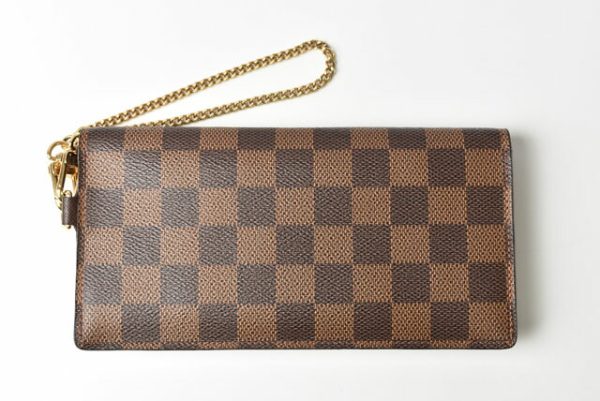 230315 lv 5 Louis Vuitton Long Wallet Portefeuille Accordeon Damier