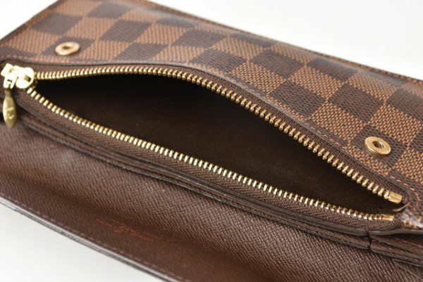 230315 lv 9 Louis Vuitton Long Wallet Portefeuille Accordeon Damier