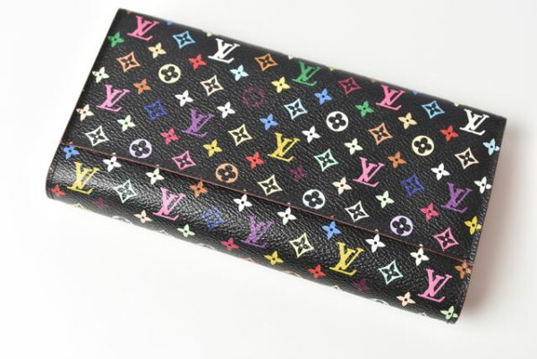 230319 lv 5 Louis Vuitton Sala Wallet Long Monogram Multicolor Grenade