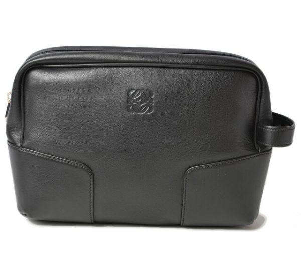 230324 lo 1 Loewe Clutch Bag Anagram Black