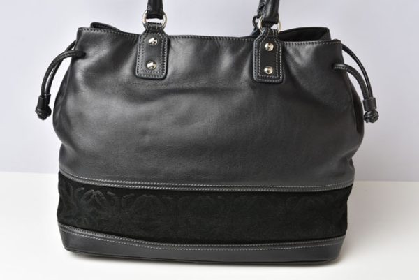 230335 lo 5 Loewe Tote Bag Anagram Black