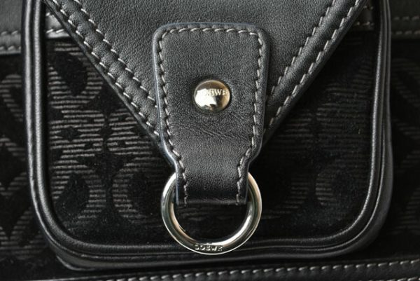 230335 lo 8 Loewe Tote Bag Anagram Black