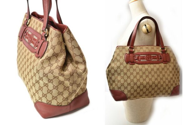 230355 g 2 Gucci Tote Bag GG Brown