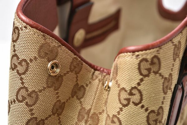 230355 g 7 Gucci Tote Bag GG Brown