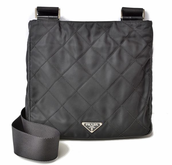 230356 p 1 Prada Messenger Shoulder Bag Black