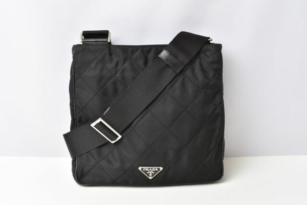 230356 p 7 Prada Messenger Shoulder Bag Black