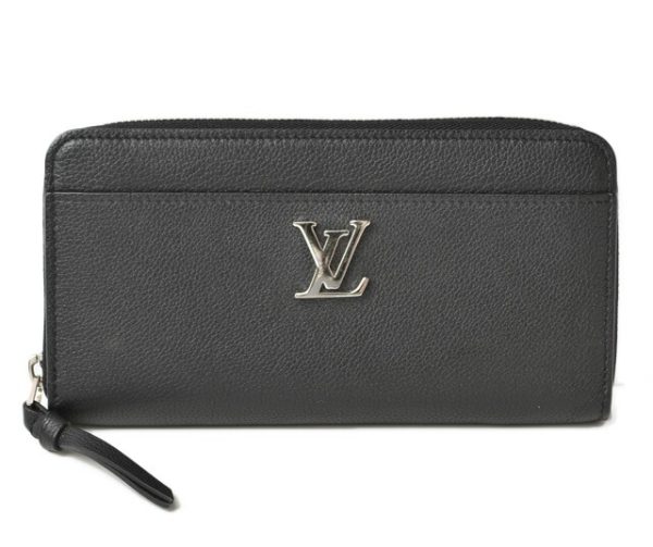 230421 lv 1 Louis Vuitton Lock Me Wallet Noir