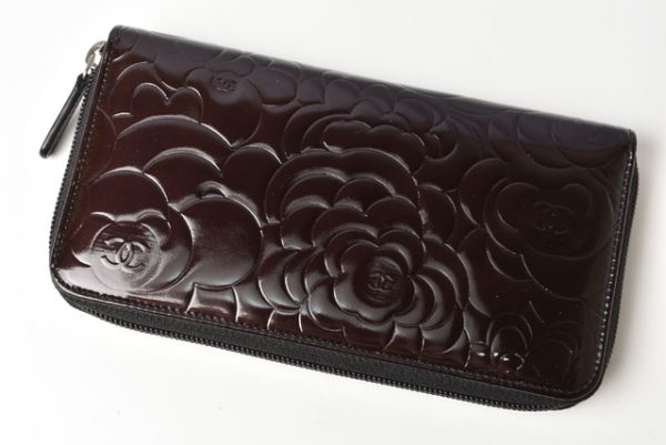 230451 ch 2 Chanel Long Wallet Camellia Brown