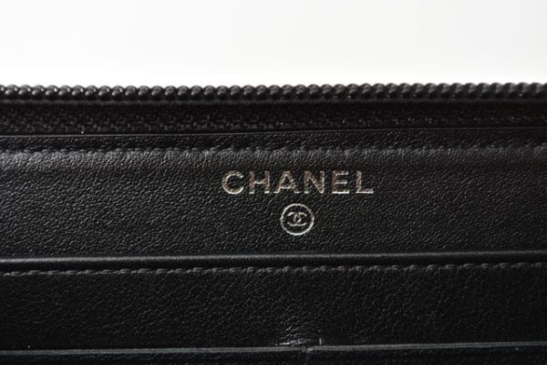 230451 ch 5 Chanel Long Wallet Camellia Brown